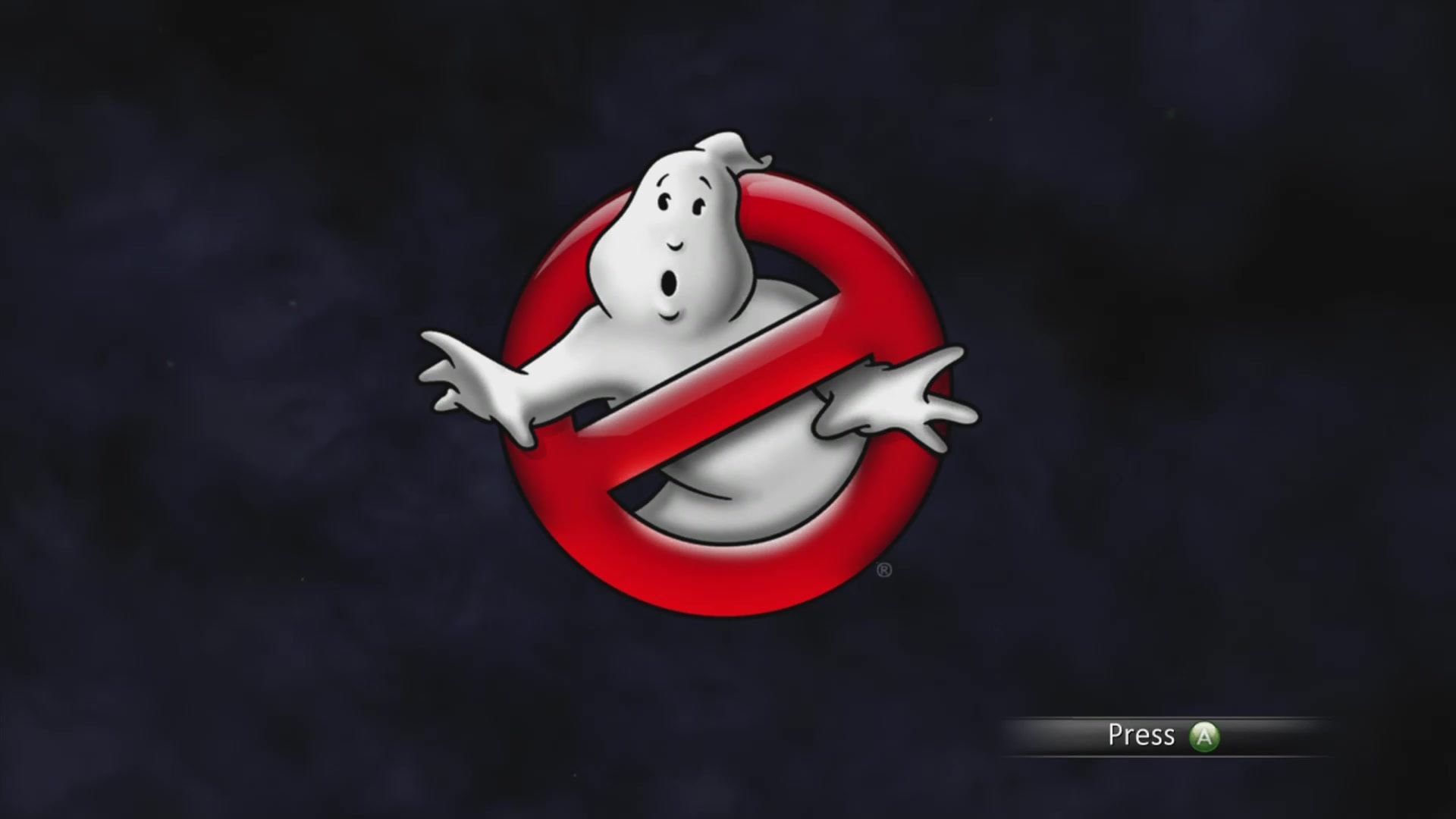 Ghostbusters: The Video Game title screen for Xbox 360